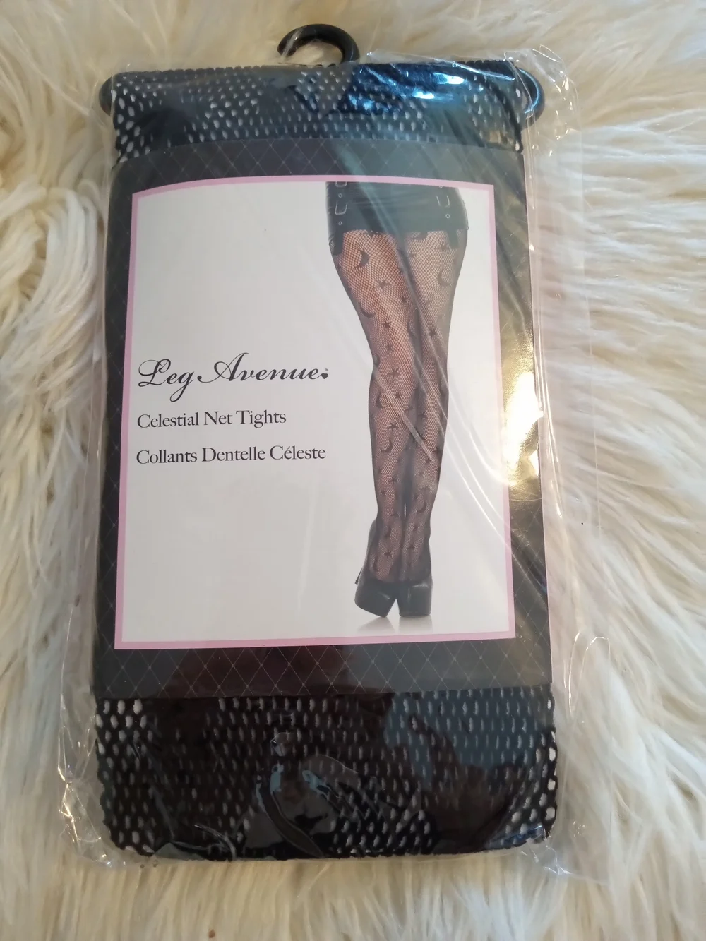 Leg Avenue Celestial Net Tights - Black